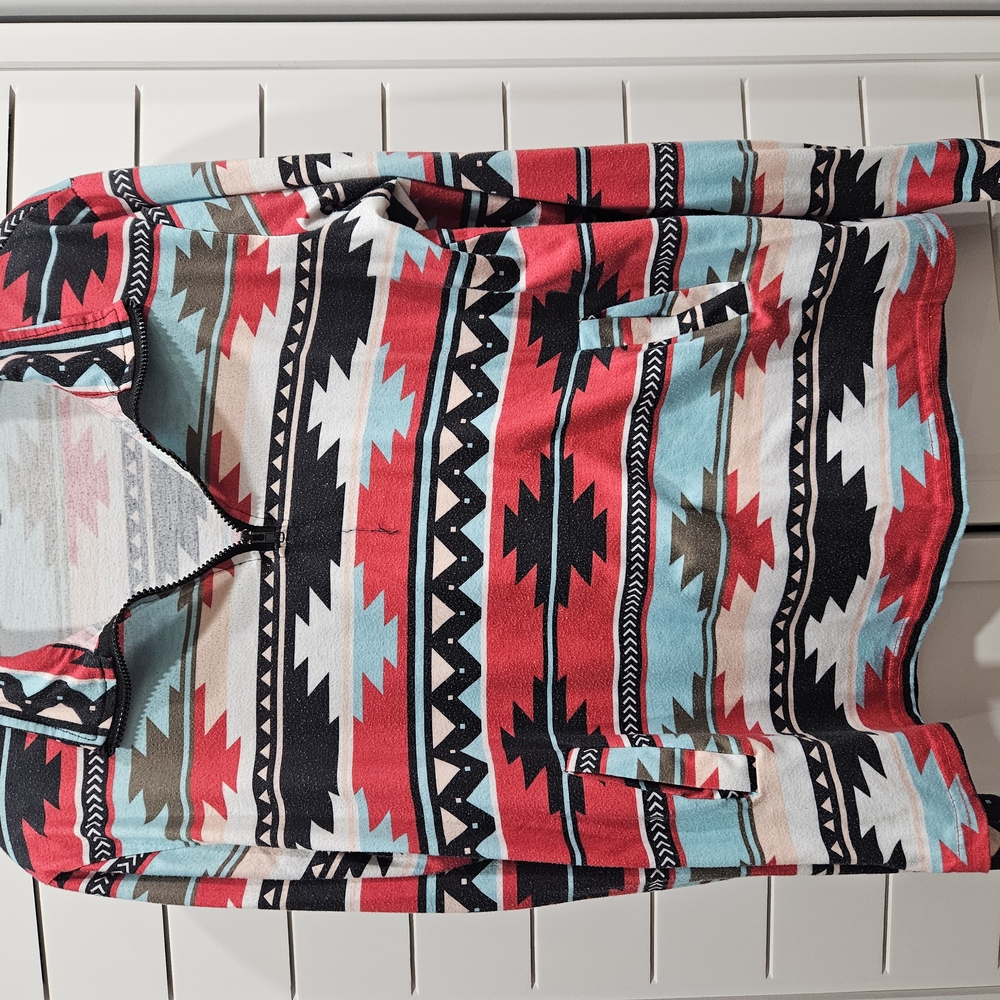 Colorful Geometric Patterned Jacket